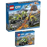 Lego City Vulkan 2er Set 60121 60124 Forschungstruck + Forscherstation - sofort lieferbar! - LEGO
