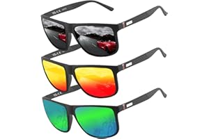 PERFECTMIAOXUAN Occhiali da Sole Polarizzati Uomo Donna, Occhiali Vintage Eleganti Montatura Classica, Lenti Pilota HD, Golf Guida Pesca Occhiali da Viaggio Sport all'Aria Aperta Moda Occhiali da Sole