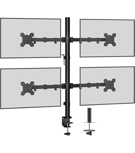 Monitorhouder voor 4-monitoren voor 49 inch ultrawide-schermen