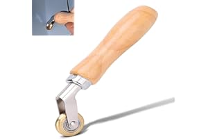 Wjelet Brass Penny Roller,Seam Roller,Single Ply Roofing Brass Seam Roller for Vinyl Flooring, Waterproof Membrane Material, Corner Rollerfor Pressing The Internal Corners