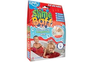 Slime Baff slimpulver för badkaret, röd, 150 g (1-pack)
