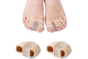 Okaywork 2Pcs redresseur orteil qui se Chevauchent,Correcteur Redresseur Gel,Entretoises d'Orteils en Gel, Correcteurs D'orteils, Toe Separator Bunion Séparateur Orteils epitact Hallux Valgus, Unisexe
