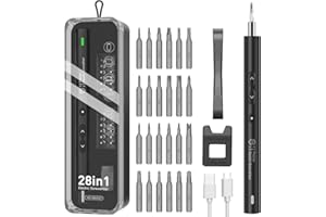 Kit Tournevis de Électrique 28 en 1, Tournevis Precision SOONAN Pour Réparer Smartphone, Ordinateur, Tablette, Lunettes, Montre, Petits Appareils Ménagers - Noir