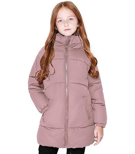 killtec meisjes Gewatteerd jack/functionele jas in donslook met capuchon KOW 220 GRLS QLTD JCKT, dunkel himbeere, 116, 43506-000