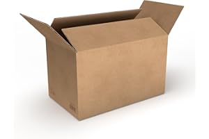 RaKuPack Versandkarton 25 Stück Faltkarton 350x200x200 mm Verpackungskarton Warensendung Karton braun Faltschachtel Kartonage verschiedene Größen