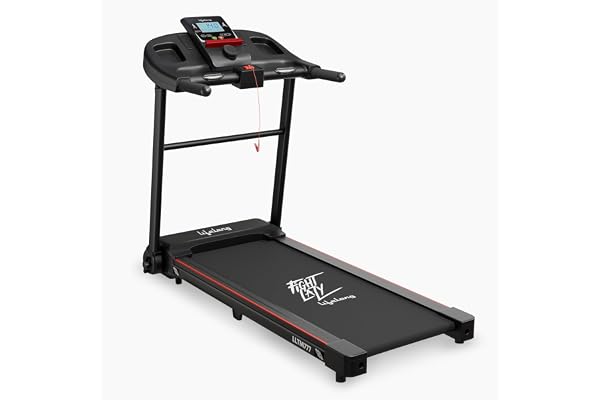 Lifelong Motorized Treadmill for Home - 2.5HP Peak Motor Speed 14km/hr with Bluetooth Speaker, 12 Preset Workouts - Cardio Equipment for Home Gym - Max Weight Capacity 110kg (LLTM777)
