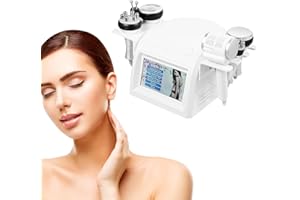 CHERIKIU 6 in 1 Fettverbrennung Maschine, 40K Cellulite Massagegerät Schönheitsinstrument Ultraschall Kavitation Radiofrequenz, 250W 220-240V Multipolar RF Gesicht Körper Abnehmen Slimming für Gerät Straffung