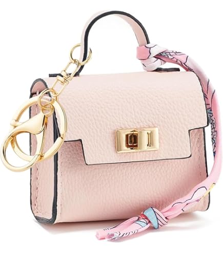 CALFOVERA Pochette Porte Monnaie En Cuir Véritable De 12 X 10.2cm Petite Trousse De Maquillage à Fermeture à Pression Mini Pochette à Rouge à Lèvres à Fermeture Automatique Pour Femmes Et Hommes