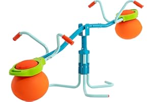TP Toys Spiro Hop Seesaw Outdoor Bouncing & Spinning 360° Garden Toy with Inflatable Cushioned Seats, Adjustable Height & Counterbalanced Design for Kids Outdoor Playground Toy