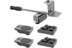 LONTOM Furniture Sliders with 4 Pack Moving Wheels,Furniture Movers for Heavy Items,Wheels for Moving Furniture,Furniture Lifter Sliders with 360 ° Rotatable Pads for Appliances Sofa (Capacity:150KG)
