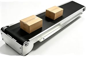 Mini-transportband För Stationär Montering, Litet Elektriskt Transportband, Last 5 Kg, Ram I Rostfritt Stål, 460 Mm Pvc-transportband Med Variabel Hastighet För Livsmedelsbearbetning