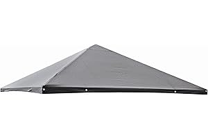 SunnyDeals Dachplane 3x3m für Pavillon Pia, Farbe: grau, Ersatzdach, Pavillondach