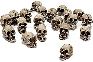 YEJAHY 20 pz Halloween Realistico Mini Cranio Figura Decorativa Cranio Mini Cranio Modello Casa Stregata Halloween Horror Decorazione del Partito per Halloween