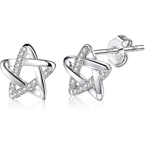 Morfetto Orecchini Set In Argento 925 Per Donna Oro Placcato 14K Piccoli Orecchini A Bottone Set Huggie Hoop Impilabile Orecchini Per Più Piercing Orecchino Pile Per Le Orecchie Sensibili Argento4