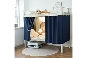 XINCHIA Cortinas opacas para cama individual, a prueba de luz, a prueba de polvo, para estudiantes, ropa de cama para estudiantes, ropa de cama de privacidad, tela para dormitorio individual