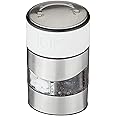 BODUM 11002-913 TWIN Salt and Pepper Mill (Adjustable Ceramic Grinder, Nonslipping Silicon Handle) - Off white