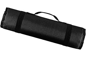 Fenteer Astuccio Porta Coltelli, 22 Sedi, Sacchetto del Rotolo del Cuoco Unico per Stoccaggio dei Coltelli Strumenti di Cottura Chef - Nero