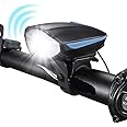 GOCART WITH G LOGO LED Bicycle Front Head Light with 5 Modes of Sounds & 3 Modes of Lighting