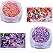 JACKY Black Friday Christmas 12pc Nail Art Pearl Fluorescence Sequins Nail Decals Nail Decoration