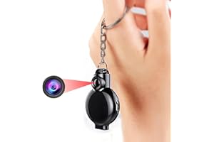 RNNTK Spy Camera 1080P Emmenez-Le avec Vous Caméra Enregistrement Mini Caméra,Rechargeable Portable Enregistrer avec Une Boucle Mini Caméra Espion,Petit Enregistrement en Un Clic Vidéo C-Noir 16 GB