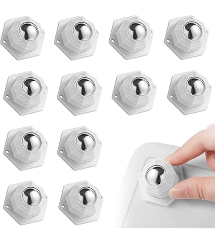 Rotelle Autoadesive Per Mobili 16 Pezzi - Ruote 360 Gradi Con Sfere In Acciaio - Foto 3