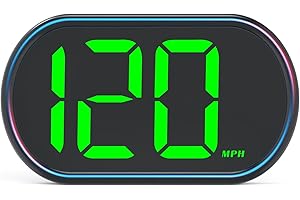 AMHVMU gps speedometer car HUD Digital Speed Meter MPH Speed display Head Up Display for Cars Trucks, USB Cable Plug & Play for all cars (X2 Green)
