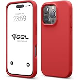 iPhone Kılıf İnce Sıvı Silikon 3 Katmanlı Tam Kaplamalı Yumuşak Jel Kau&ccedil;uk Kılıf Kapak (Koyu Kırmızı (4), iPhone 16 Pro Max)