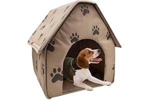 AZURAOKEY Cuccia calda for cani da interno for cani, pieghevole e piccolo, resistente alle intemforie, for cani e gatti di piccole e medie dimensioni