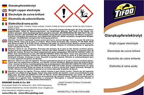 Kupferelektrolyt Glanz sauer (1000 ml) – Galvanisch auf Hochglanz verkupfern - 5
