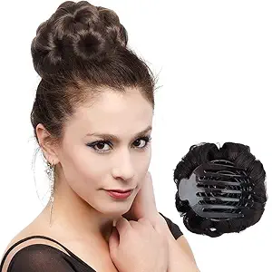 QUIFF Hair Clutcher Black (Pack of 1) || Instant Hair Styling Bun/Juda For Women And Girls-50gm