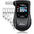 iBACheck breathalyzer with Rechargeable Battery & pre-Alert Function 10 Memories with Extreme Low Power Consumption and can Last 200 Tests After Fully Charge. 4 Default Unit Setting (4 Color Display)