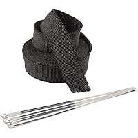 Lezed Auspuff Hitzeschutzband Titan Hitzeschutzband Schwarzer Hitzeschutzband Motorrad Hitzeschutzband Schwarzer…