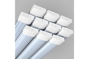 10 piezas Barra Led 120cm Tubo Led Fluorescente 36W 3600LM Regleta Led Airand Lamparas de Techo Impermeable IP66 Plafon Led para Garaje Cocina Oficina Interior Exterior Iluminacion Blanco Neutro 4000K