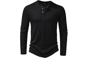 Fowjknww Langarmshirt Herren Baumwolle Merino Funktionsshirt Herren Wandern Outdoor Sport Atmungsaktive Sweatshirt Longsleeve Leichte Poloshirt V Ausschnitt Casual T Shirts