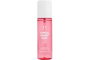 The Body Shop Cotton Candy Kiss Fragrance Mist (1x 100ml), Women’s Body Mist with Strawberry Bubble Gum, Vanilla Bourbon & Tonka Bean, Sweet Candy Floss Perfume Spray for Everyday Wear