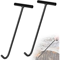 Gancio Per Coperchi Tombini In Acciaio - Maniglia A T Per Sollevamento, 31cm - Foto 11