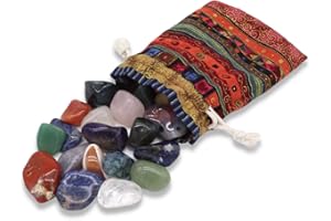 ‎LAVISA LAVISA Trommelsteine Heilsteine halbedelstein Mischung (Größe L) | Edelsteine Kristalle zur Wasseraufbereitung | 100% Natursteine Mineralsteine | Edelsteinwasser