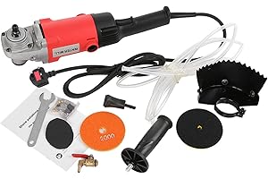 Baxnore 1400W Electric Wet Polisher Grinder, Variable Speed Stone Polishing Machine with Water Mill, Professional Marble Granite Tool for Stonemasons