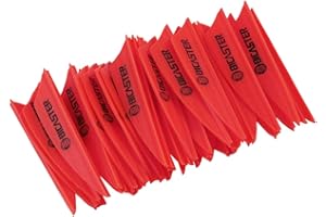 BICASTER Archery Vanes 1.75 inch Archery Fletchs Shield Cut - 100pcs