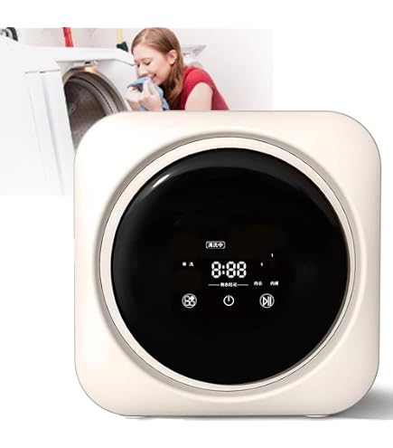 Mini Lavatrice Automatica Da 10 Litri Con Centrifuga - Silenziosa, 4 Programmi, Pompa Inclusa - Perfetta Per Monolocali, Airbnb, Viaggi