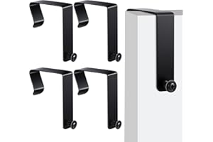OUDAIN 4 Pcs Universal Partition Hanger Set Office Cubicle Whiteboard Hanger Metal Cubicle Accessories Cubicle Hooks over the Door Mirror Hooks Adjusted to Fit 1.5 to 2.5 Inch Thickness Panels for Wall Panel