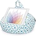 iBeani iPad and Tablet Cushion Stand - Bean Bag Holder For All Devices - Securely Holds at Any Angle on Any Surface - Handy Side Pocket - Range of Designs - Geometric