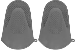 2 st ugnsvantar mini silikon tjocka vantar, tjocka värmebeständiga, handskar resistenta matlagningsnypa anti-skållning grytla