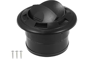 X AUTOHAUX 1 Set 75mm Black Car Air Conditioning Warm Air Vent Deflector Outlet