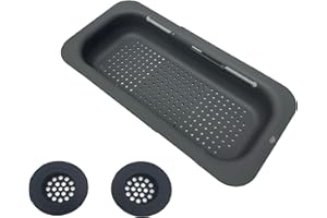 LNT LES NOUVEAUX TEXTILES LNT France - Passoire Extensible à poser sur l'évier, 36-49 cm, Pour laver les légumes et les fruits, égoutter les pâtes cuites et les plats secs - Extensible - Essentiels de cuisine pour la maison