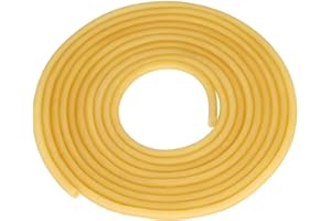 TEN-HIGH Tube en Caoutchouc Latex Naturel,Tuyau en Caoutchouc Flexible, Tubes Chirurgicaux pour Catapulte Slingshot Pièces Elastiques, longueur 2m,5 * 7mm(DI*DE), Epaisseur 1mm