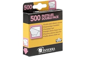 Panodia - Boîte De 500 Pastilles Adhésives Double-face - Idéales Pour Albums Photo Scrapbooking Et Projets Créatifs - Excellente Adhésion Sur Divers Supports - Marque Française