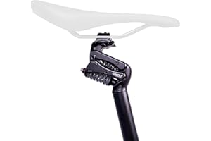 KINEKT COMFORT IN MOTION KINEKT Tige de Selle Légère en Alliage d'Aluminium pour Vélos de Route, Gravier et Électriques - Amortisseur de Siège, Poids du Conducteur 36,3 à 145,1 kg, Réglable