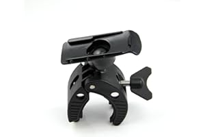 RHINORO Supporto per manubrio per moto, compatibile con GPS Garmin, GPSMAP 62, 62, 64, 64, 64, eTrex 10, 20, 30, Touch 25, 35.