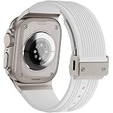 CONSTRAIN - Apple ile uyumlu Watch Ultra 1/2/3 49mm Kordon Klipsli Spor G&ouml;r&uuml;n&uuml;ml&uuml; Silikon Kordon 113